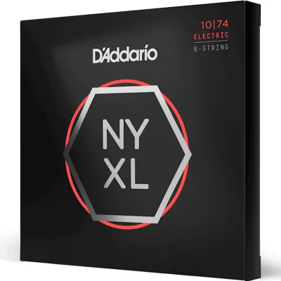 Струни D'Addario NYXL1074 NYXL Electric Light Top/Heavy Bottom 8-String 10-74