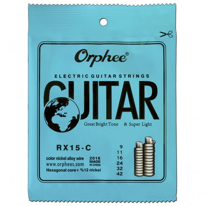 Струни Струни Orphee RX15-C Color Nickel Super Light 9-42
