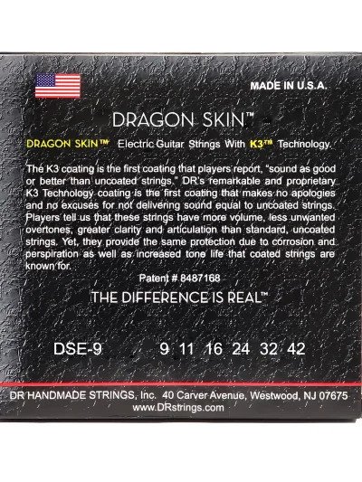 Струни DR DSE-9 Dragon Skin Electric Light 9-42