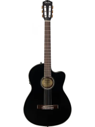 Класична гітара зі звукознімачем Fender CN-140SCE WN Black