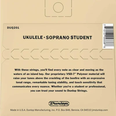 Струни Dunlop DUQ201 Ukulele Soprano Student