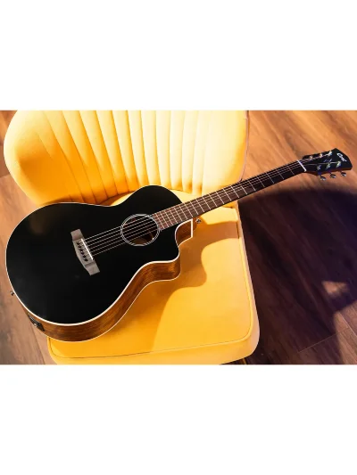 Електро-акустична гітара Cort CORE-MC Ovangkol (Black Top Semi Gloss)