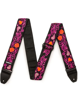 Ремінь для гітари Dunlop Jimi Hendrix Blacklight Monterey Pink Strap