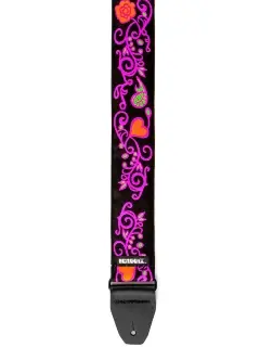 Dunlop Jimi Hendrix Blacklight Monterey Pink Strap
