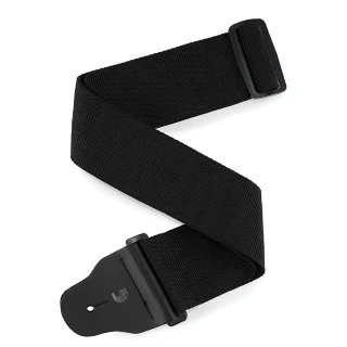 D'Addario 75B000 Polypro Bass Guitar Strap (Black)