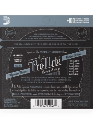 Струни D'Addario EJ46FF Pro-Arte Carbon Hard Tension