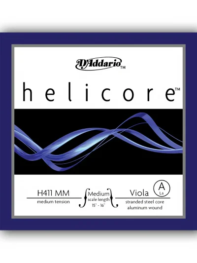 Струни для альта D'Addario H411 MM Helicore Viola Single A String Medium Scale Medium Tension