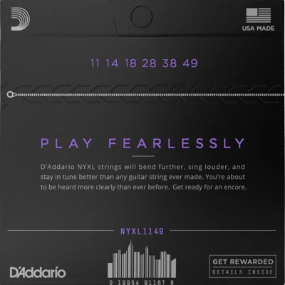 Струни D'Addario NYXL1149 NYXL Electric Medium 11-49