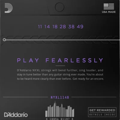 Струни D'Addario NYXL1149 NYXL Electric Medium 11-49
