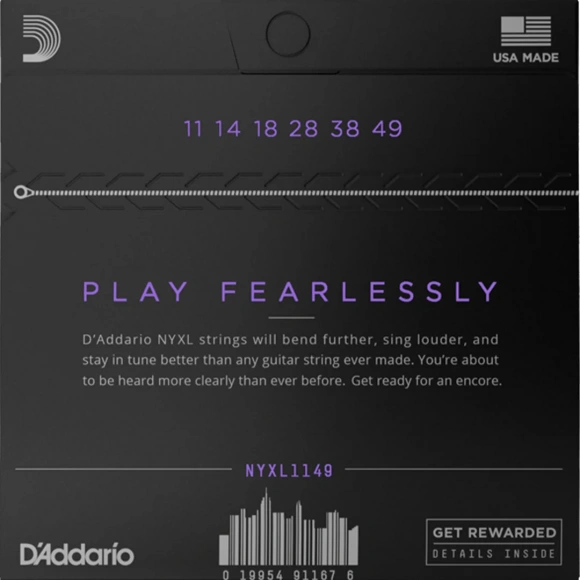 Струни D'Addario NYXL1149 NYXL Electric Medium 11-49