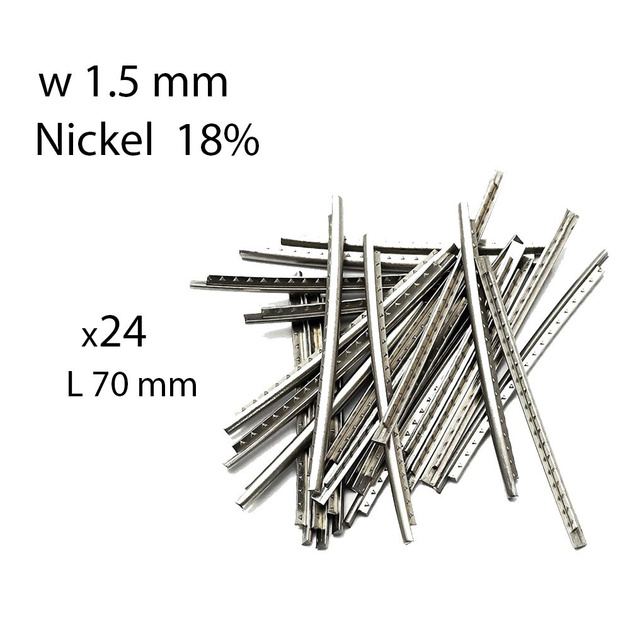 Лади для гітари Лади для гітари Metallor Nickel Silver 1.5mm Hard MFR15H (24x70)