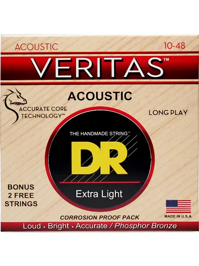 Струни DR VTA-10 Veritas Coated Core Extra Light 10-48