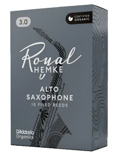 D'Addario RHKP10ASX300 Royal Hemke Organic Alto Sax #3.0 10 Pack