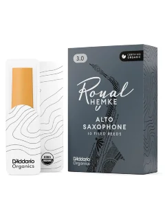 D'Addario RHKP10ASX300 Royal Hemke Organic Alto Sax #3.0 10 Pack