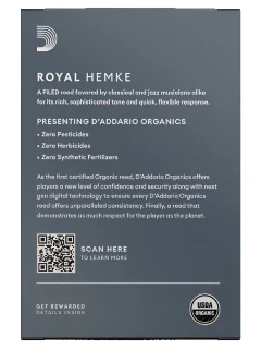 D'Addario RHKP10ASX300 Royal Hemke Organic Alto Sax #3.0 10 Pack