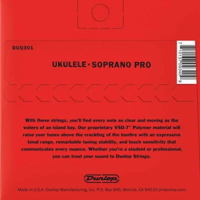 Струни Dunlop DUQ301 Ukulele Soprano Pro