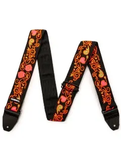 Dunlop Jimi Hendrix Blacklight Monterey Orange Strap
