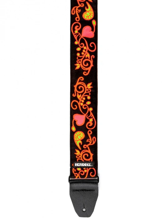 Dunlop Jimi Hendrix Blacklight Monterey Orange Strap