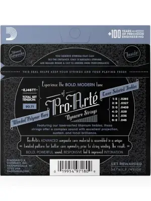 Струни D'Addario EJ46TT Pro Arte Dynacore Titanium Trebles Hard Tension