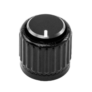 D'Addario PW-LNL-01B Loknob Large Black Plastic Knob
