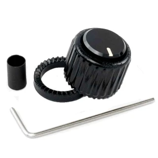 D'Addario PW-LNL-01B Loknob Large Black Plastic Knob