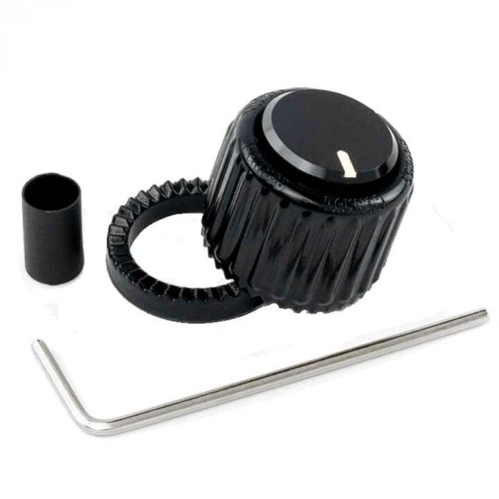 Ручка для потенціометра Ручка для потенціометра D'Addario PW-LNL-01B Loknob Large Black Plastic Knob
