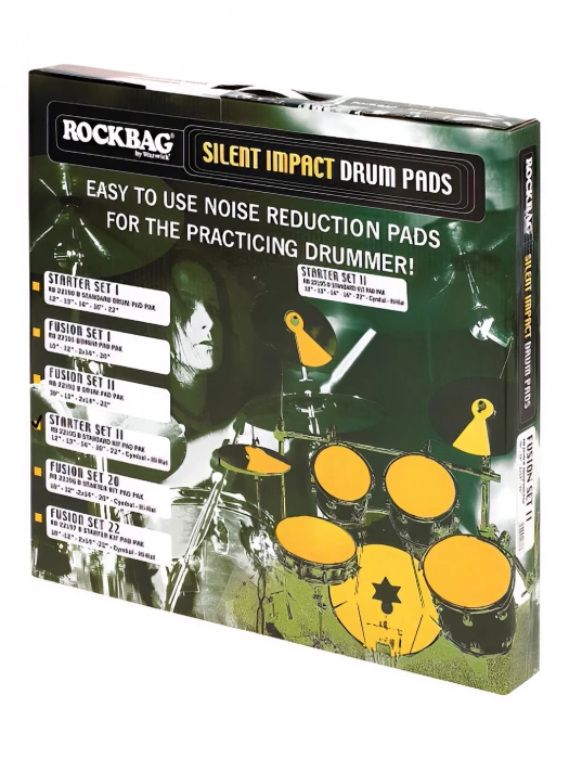 RockBag RB22195 Silent Impact Starter II Practice Pad Set