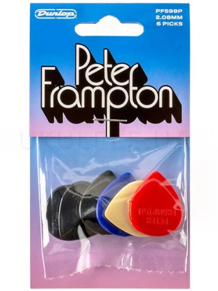 Набор медиаторов Dunlop PF599P Peter Frampton Vintage Jazz Teardrop Pick 6 Pack