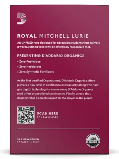 D'Addario RML10BCL300 Royal Mitchell Lurie Organic Bb Clarinet #3.0 10 Pack