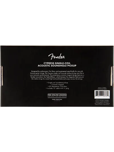 Звукознімач Fender Cypress Single-Coil Acoustic Soundhole Pickup Natural