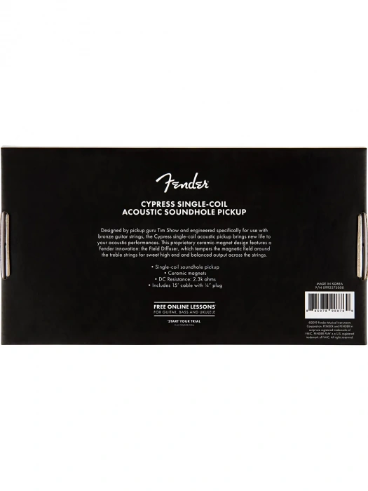 Звукознімач Звукознімач Fender Cypress Single-Coil Acoustic Soundhole Pickup Natural