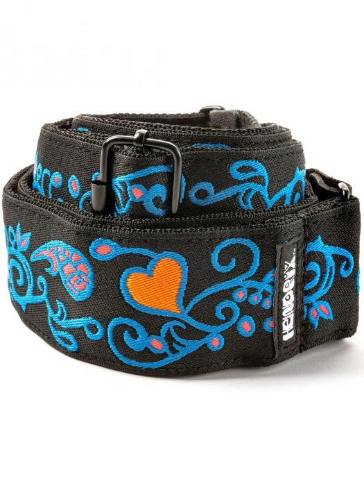 Ремінь для гітари Ремінь для гітари Dunlop Jimi Hendrix Blacklight Monterey Blue Strap