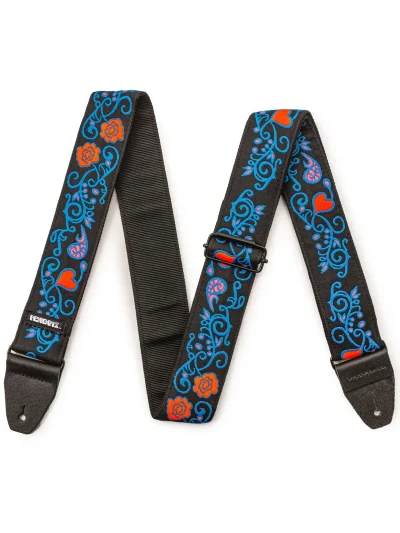 Ремінь для гітари Dunlop Jimi Hendrix Blacklight Monterey Blue Strap