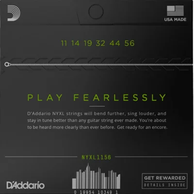 Струни D'Addario NYXL1156 NYXL Electric Medium Top/Extra Heavy Bottom 11-56