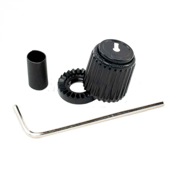 Ручка для потенціометра Ручка для потенціометра D'Addario PW-LNS-01B Loknob Small Black Plastic Knob