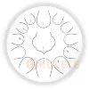 Глюкофон Hluru Huashu THD13-12 White Tongue Drum (13notes 12" C major) Carbon Steel