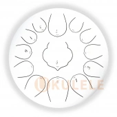 Hluru Huashu THD13-12 White Tongue Drum (13notes 12" C major) Carbon Steel Hluru Huashu THD13-12 White Tongue Drum (13notes 12" C major) Carbon Steel