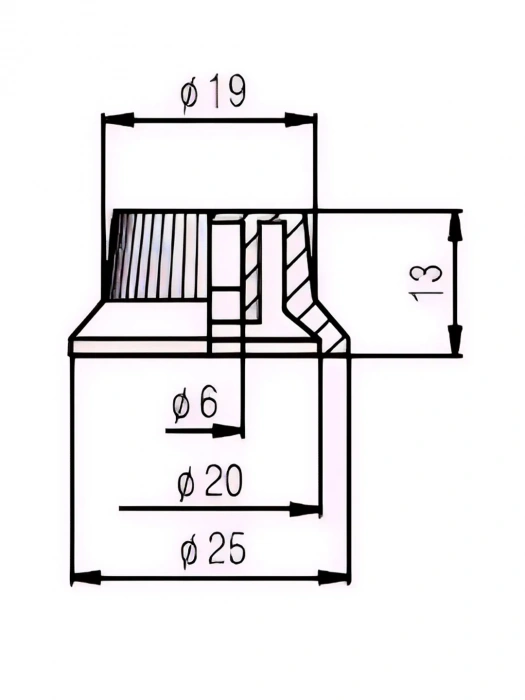 Paxphil KPT15 Strat Tone Knob (White)