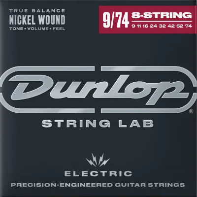 Струни Dunlop DEN0974-8 Nickel Wound Electric Guitar Strings 09-74 | 8-String