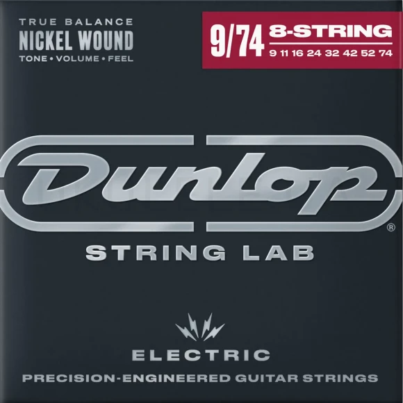 Струны Dunlop DEN0974-8 Nickel Wound Electric Guitar Strings 09-74 | 8-String