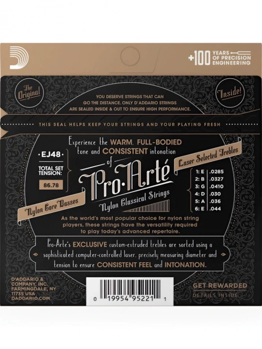 D'Addario EJ48 Pro-Arte 80/20 Bronze Wound Hard Tension