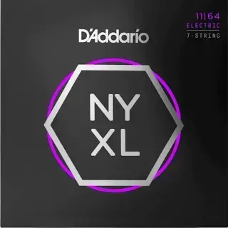 D'Addario NYXL1164 NYXL Electric Medium 7-String 11-64
