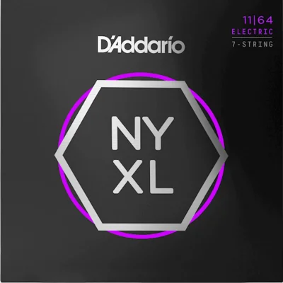 Струни D'Addario NYXL1164 NYXL Electric Medium 7-String 11-64