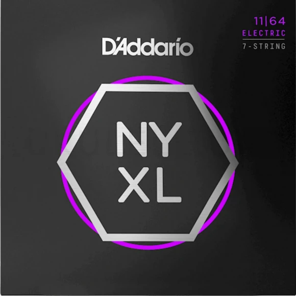 Струны D'Addario NYXL1164 NYXL Electric Medium 7-String 11-64