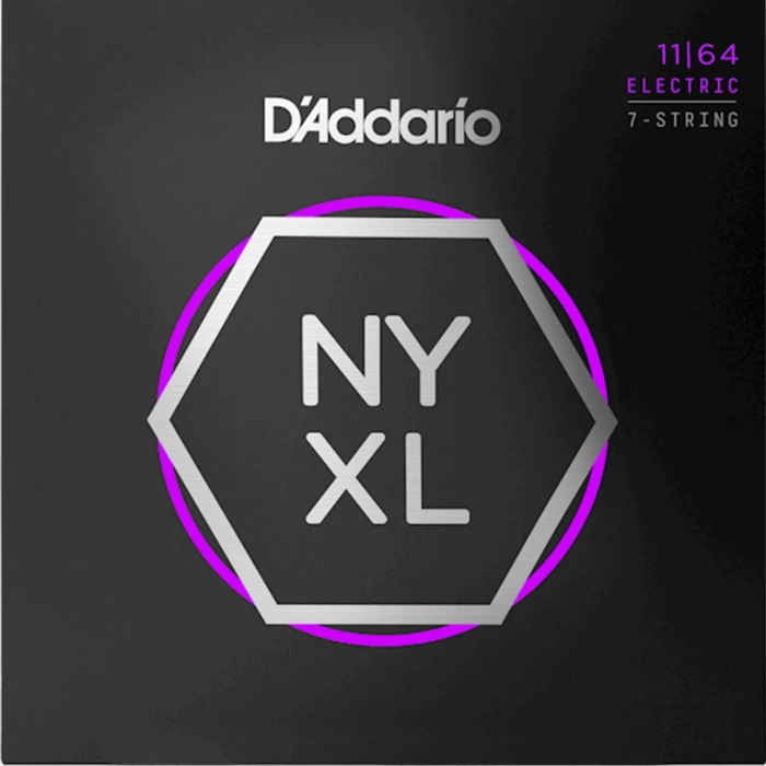 Струни Струни D'Addario NYXL1164 NYXL Electric Medium 7-String 11-64