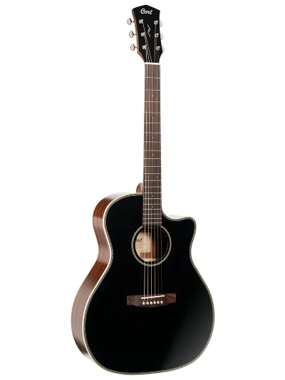 Електро-акустична гітара Cort Essence-GA4 (Black Top Semi Gloss)