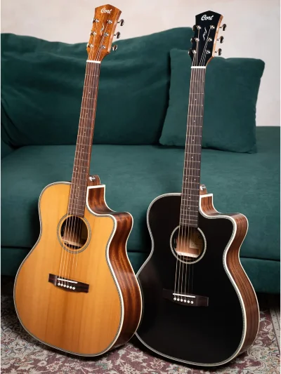 Електро-акустична гітара Cort Essence-GA4 (Black Top Semi Gloss)
