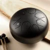 Глюкофон Hluru Huashu THD8-6 Black 6" (15см) 8 нот Tongue Drum Carbon Steel