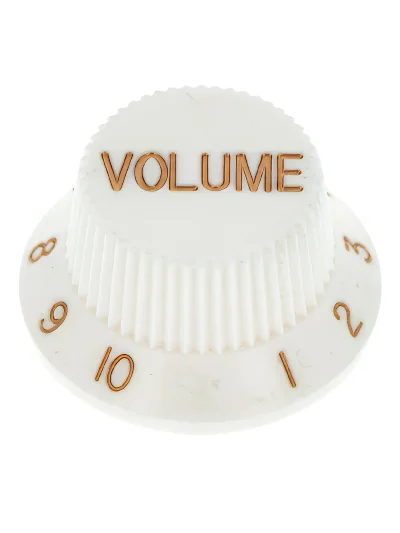 Ручка для потенціометра Paxphil KPV15 Strat Volume Knob (White)