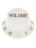 Ручка для потенціометра Paxphil KPV15 Strat Volume Knob (White)